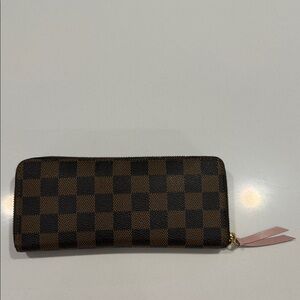 Authentic Louis Vuitton Checkered Wallet in Pink (limited edition color)